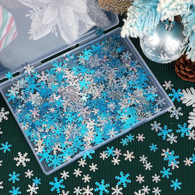 MARFOREVER Winter Snowflake Confetti Decorations - Image 2