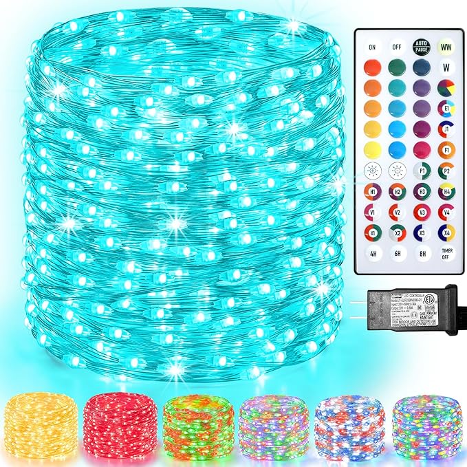 400 LED Christmas Fairy Lights Color Changing, 131 FT 35 Colors String Lights by Lovelite