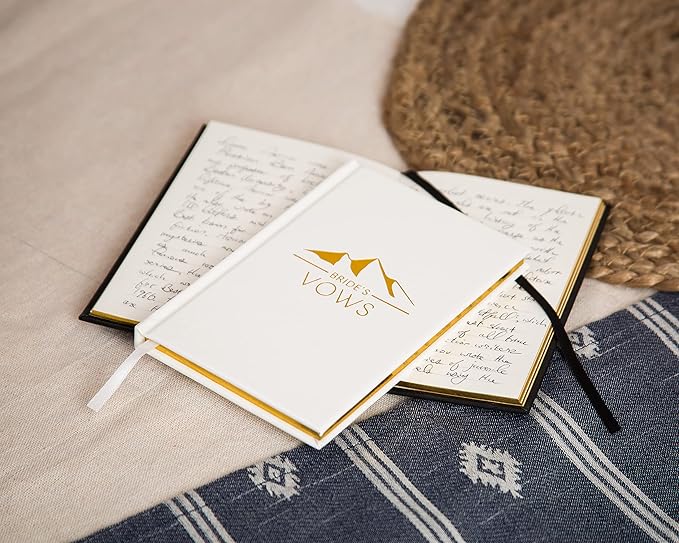 Groom's and Bride's Vows Wedding Vow Books - Image 3