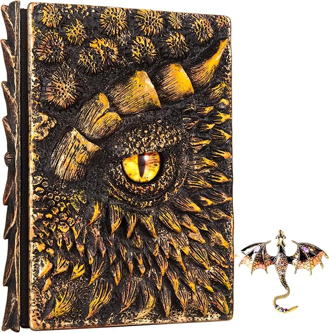 3D Dragon Eye Embossed Journal, Resin Engraving Notebook, Dnd notebook by LZlightactor