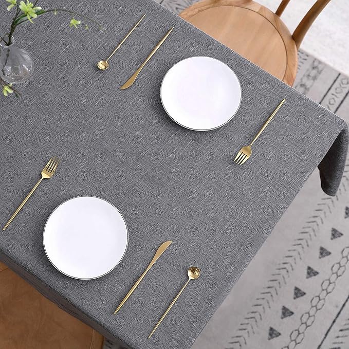 maxmill Flaxy Faux Linen Tablecloth - Image 4