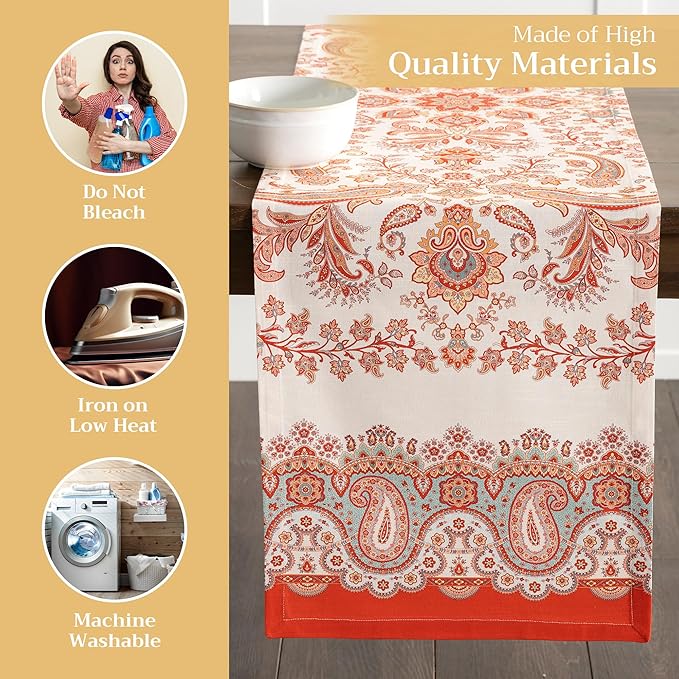Maison d' Hermine Table Runner 100% Cotton Single Layer Table Runners 108 - Image 3
