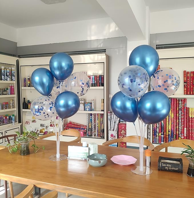 Blue Balloon Stand Centerpiece Table Decorations - Image 8