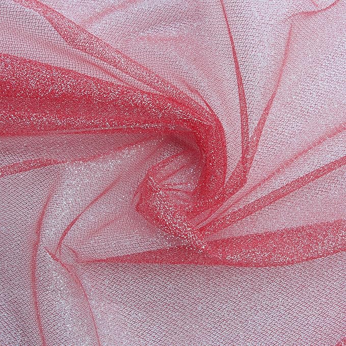Glitter Tulle Fabric 56 Inch by 5.5 Yards Fabric Tulle Bolt by Unknown