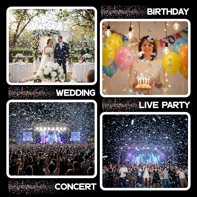 Ultimate Confetti, Baby Blue Biodegradable Confetti - Image 6