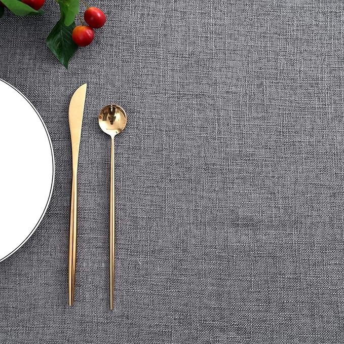 maxmill Flaxy Faux Linen Table Cloth - Image 8