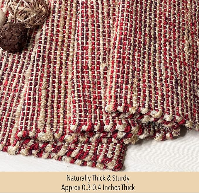 Chardin home Natural Jute Table Runner 13x90 Inch – Vintage Boho Rustic Table - Image 3