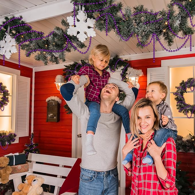 100 Feet Purple Christmas Decorations - Image 7