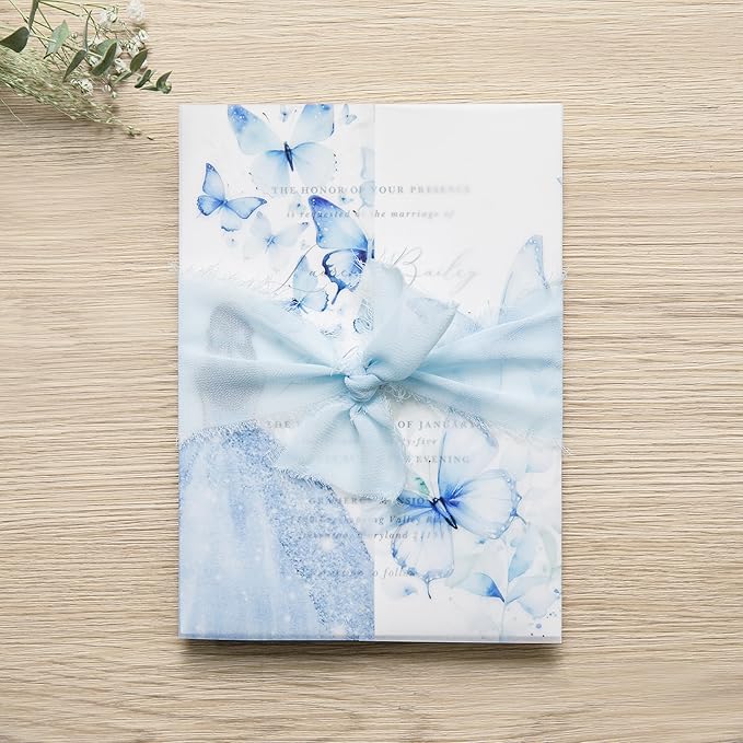 PONATIA 50 PCS Vellum Jackets for 5x7 Invitations - Image 6