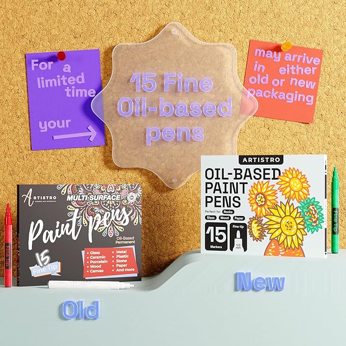 ARTISTRO 15 Oil-Based Permanent Paint Markers - Image 2