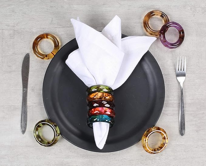 Spring Pastel Epoxy Napkin Rings - Image 7