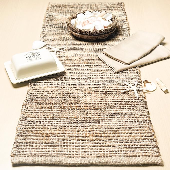 Chardin home Natural Jute Table Runner 13x36 Inch – Vintage Boho Rustic Table - Image 7
