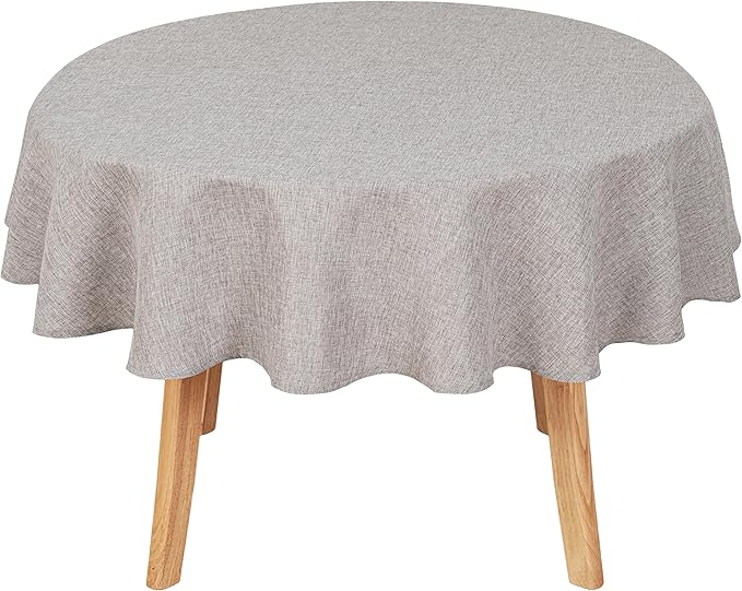 Hiasan Round Linen Tablecloth 90 Inch by Hiasan
