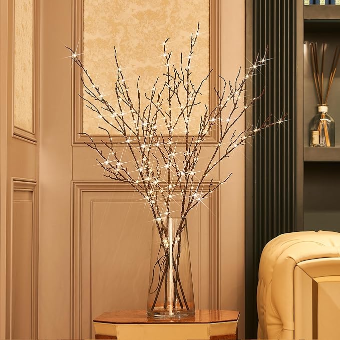 Hairui Lighted Brown Twig Branches Plug in - Image 8
