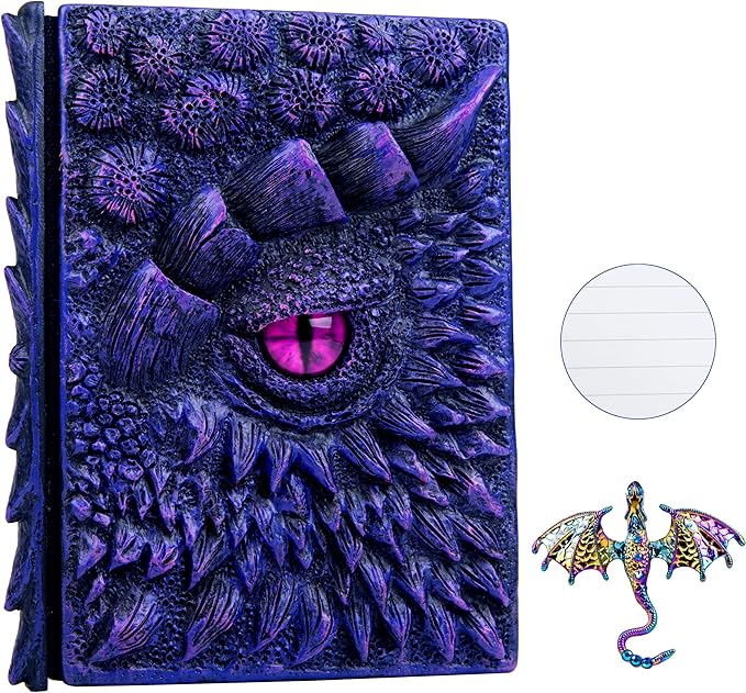 3D Dragon Eye Embossed Journal, Resin Engraving Notebook, Dnd notebook by LZlightactor