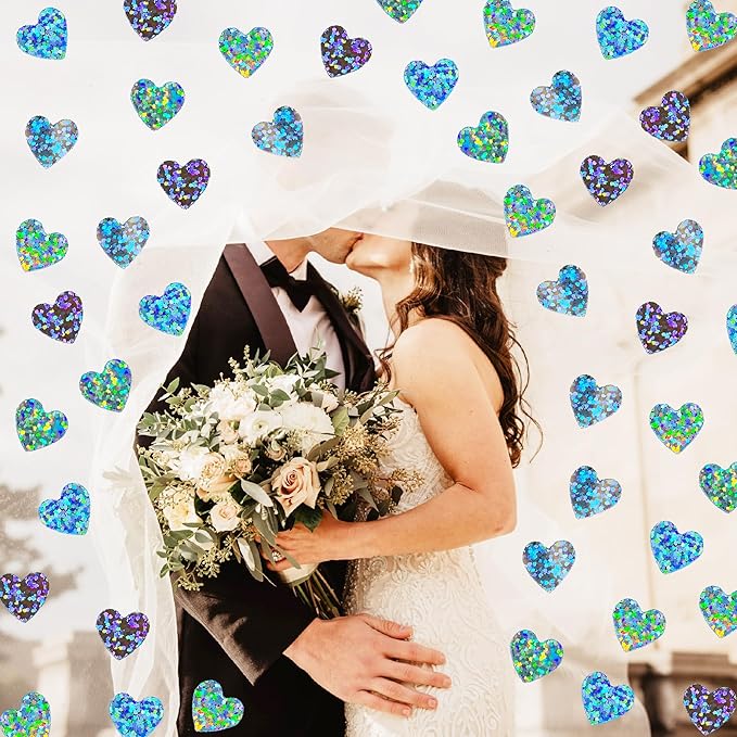 Confetti Heart Metallic Confetti Party Table Decoration Sprinkles DIY - Image 4