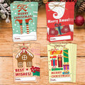 40 Pcs Christmas Gift Tags, 2.1"×3.5" Merry Xmas Paper Tags by HandEasy