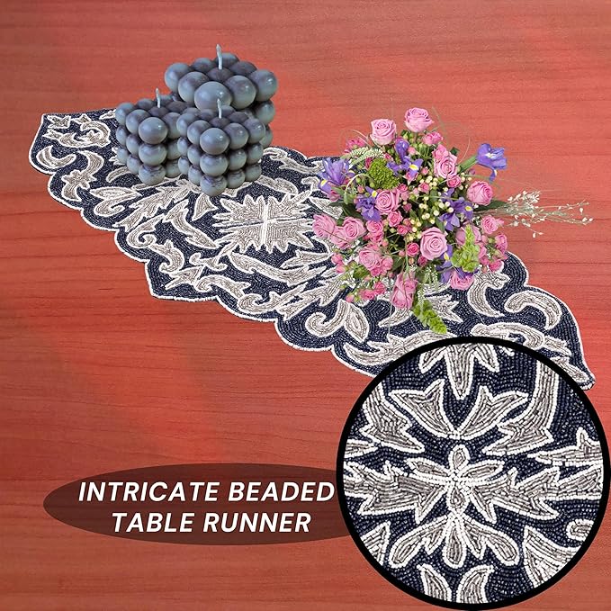 Decorative Beaded Table Runner - Image 2
