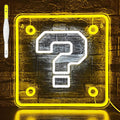 Question Block Neon Sign, Question Square Led Mario Neon Light USB Powered Led by JIARODEYLEDNEONSIGN