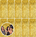 10 Pack Gold Fringe Curtain Backdrop Tinsel Streamers Birthday Party by BOMSI
