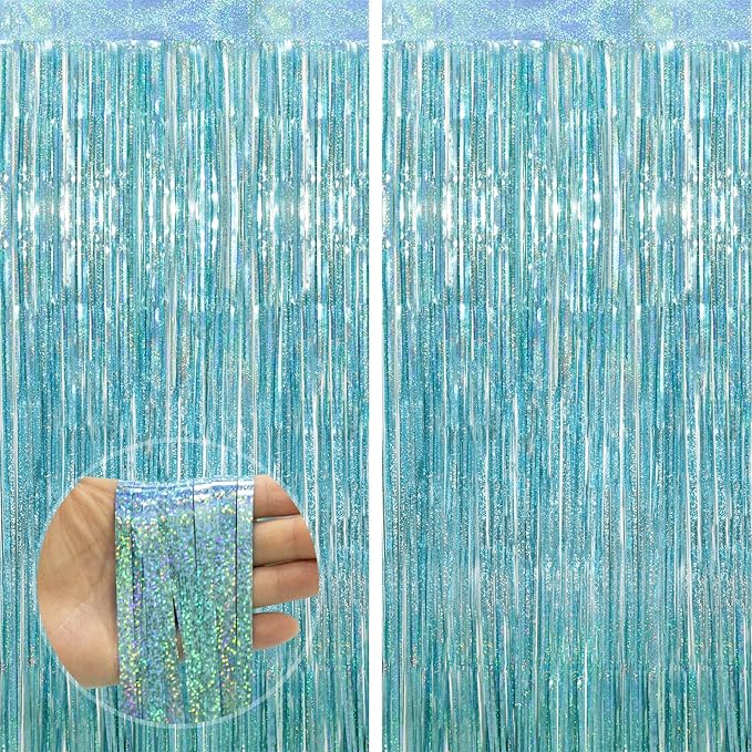 Light Blue Streamers Party Decorations by PatiCool