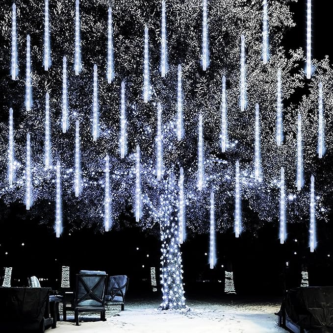 Dazzle Bright Christmas Lights Outdoor, 288LED Meteor Shower Rain Lights 12 by DazzleBright