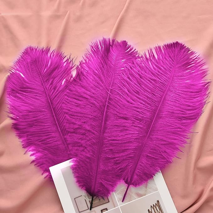 Ballinger Fuchsia Large Ostrich Feathers - Image 7