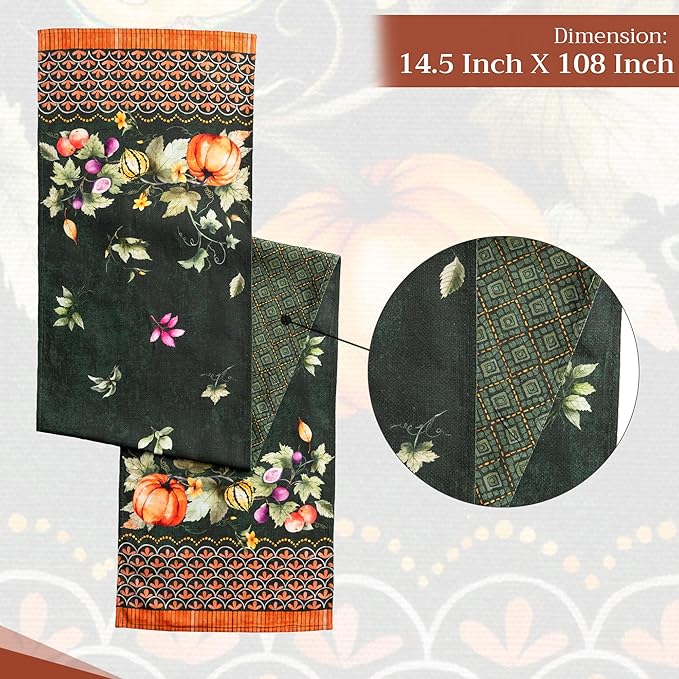 Maison d' Hermine Table Runner 100% Cotton Double Layer Table Runners 108 - Image 4
