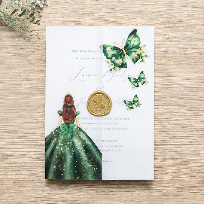PONATIA 50 PCS Vellum Jackets for 5x7 Invitations - Image 5