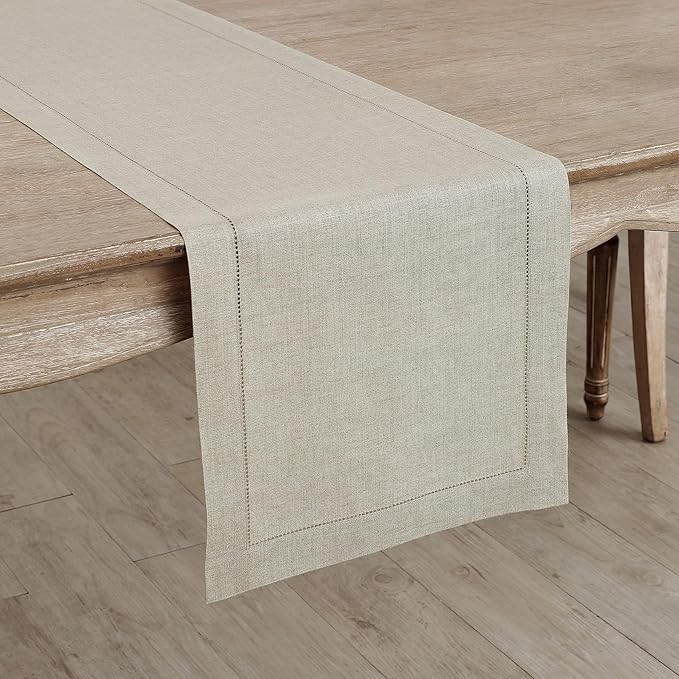 Solino Home Linen Natural Table Runner 132 Inches Long - Image 2
