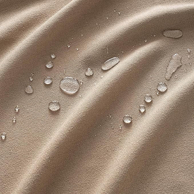 MIULEE Brown Linen Tablecloth 52x70 Inch Rectangle Table Cloth Waterproof - Image 2