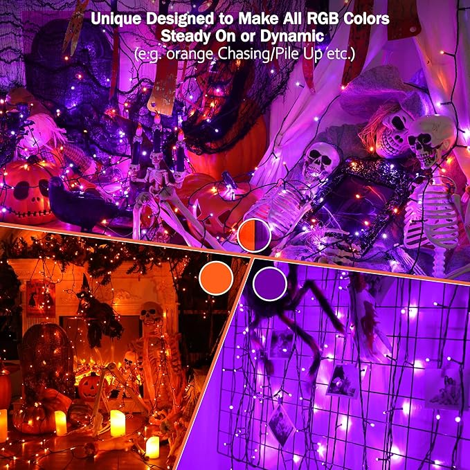 BrizLabs RGBW Christmas Lights, 98.5FT 300 LED Color Changing Halloween String - Image 2