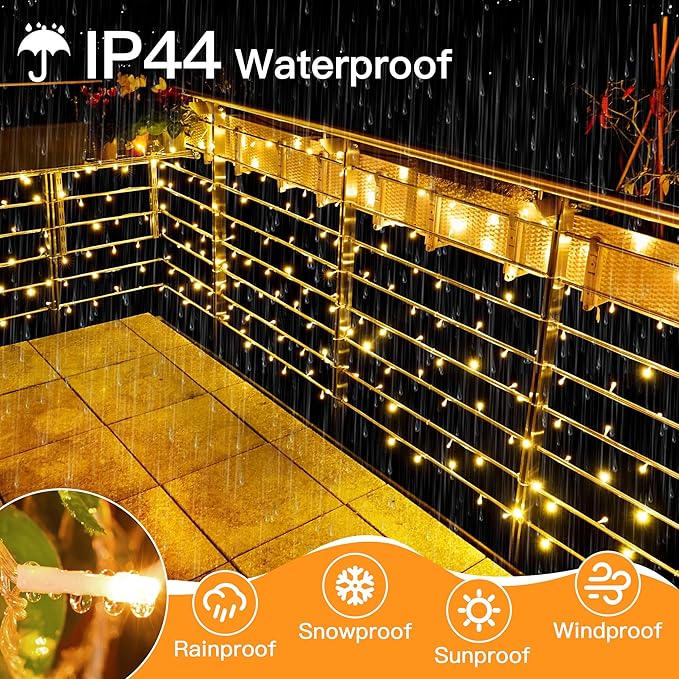 328 FT 1000 LED Christmas Lights Outdoor, Warm White Christmas Lights - Image 7
