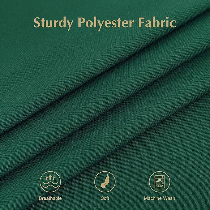 2 Pack Small Square Table Cloth 24X24 Inch Green Tablecloth Washable Polyester - Image 4