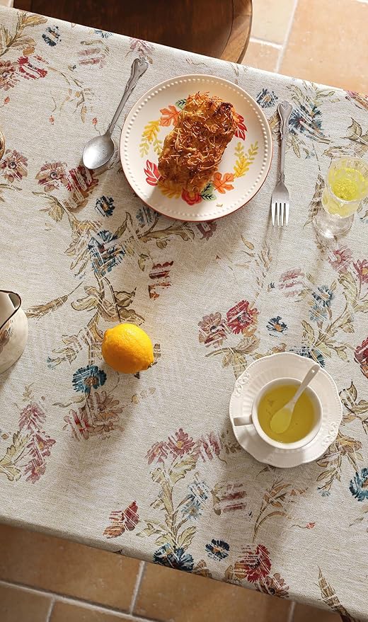 patdrea Designer Small French Rectangle Tablecloth, Decor Floral Table Cover - Image 9