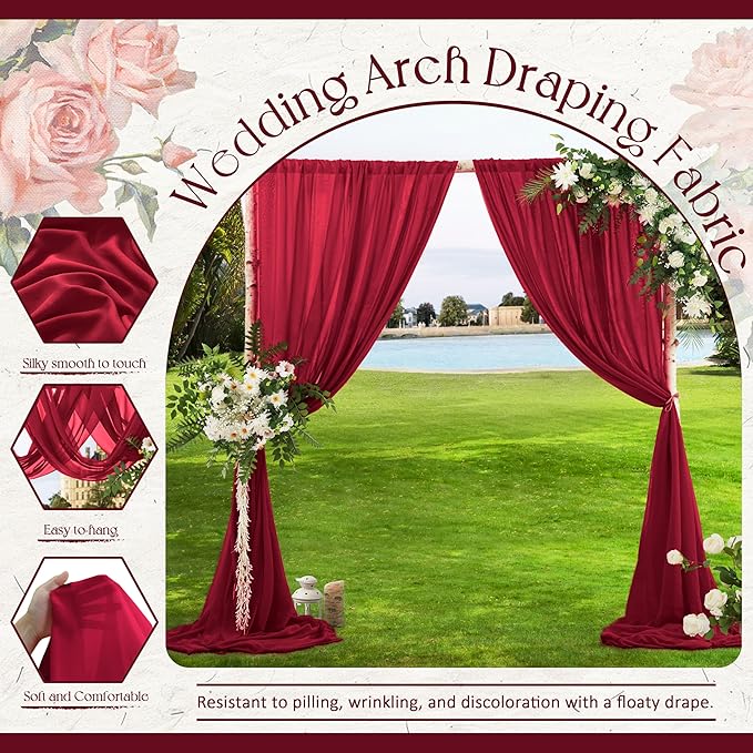 VACVELT Wedding Arch Draping Fabric - Image 4