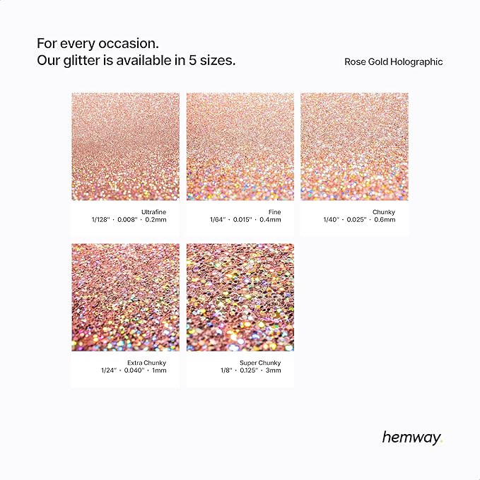 Hemway Eco Friendly Biodegradable Glitter 100g / 3.5oz Bio Cosmetic Safe - Image 3