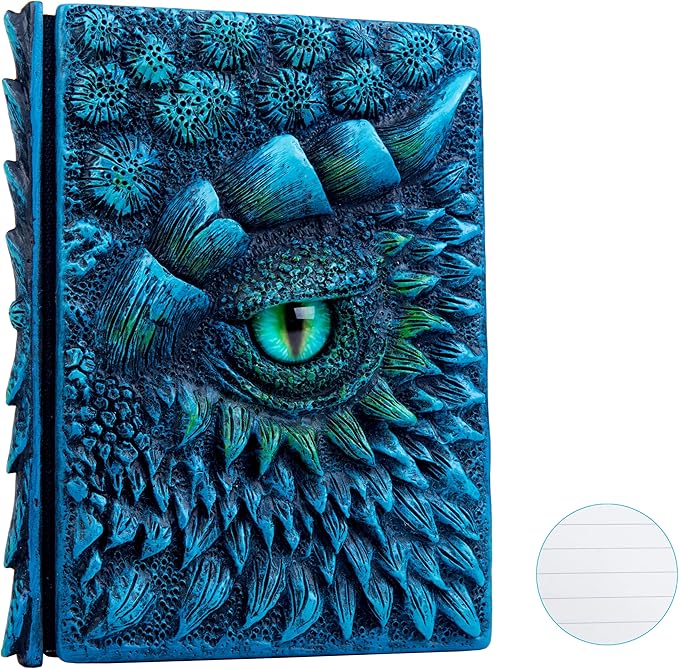 3D Dragon Eye Embossed Journal, Resin Engraving Notebook, Dnd notebook by LZlightactor