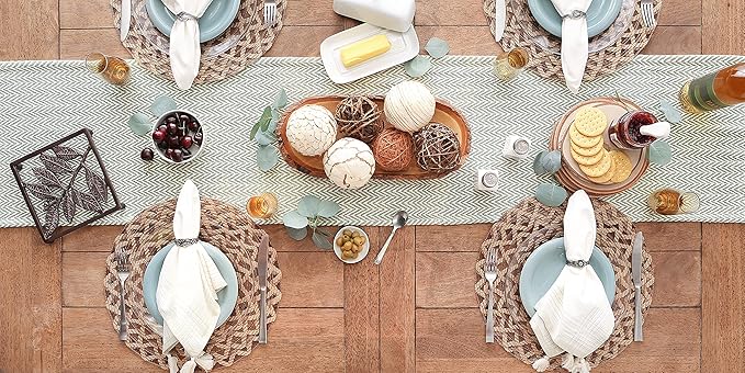 DII Woven Basic Tabletop Collection, Chevron Table Runner - Image 5
