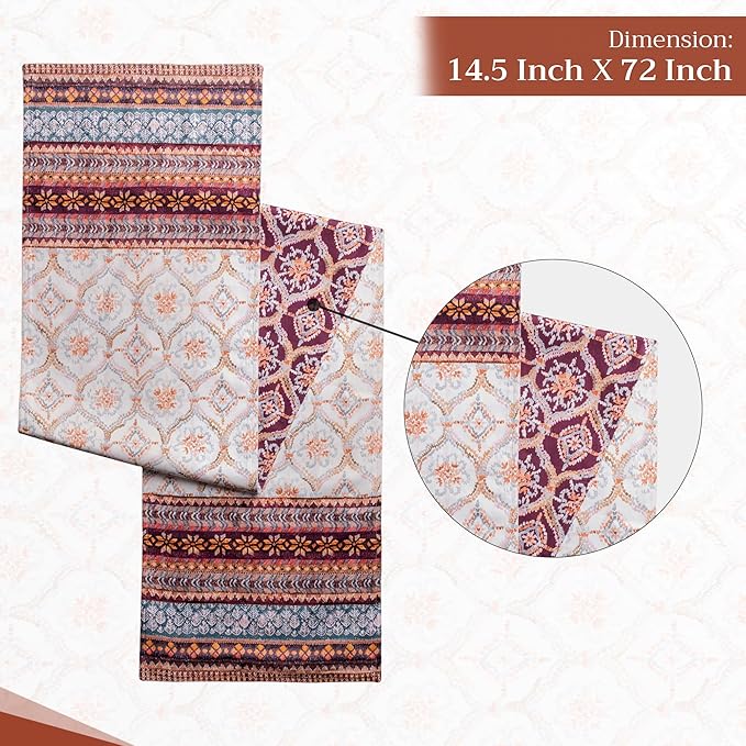Maison d' Hermine Table Runner 100% Cotton Double Layer Table Runners 72 inches - Image 4