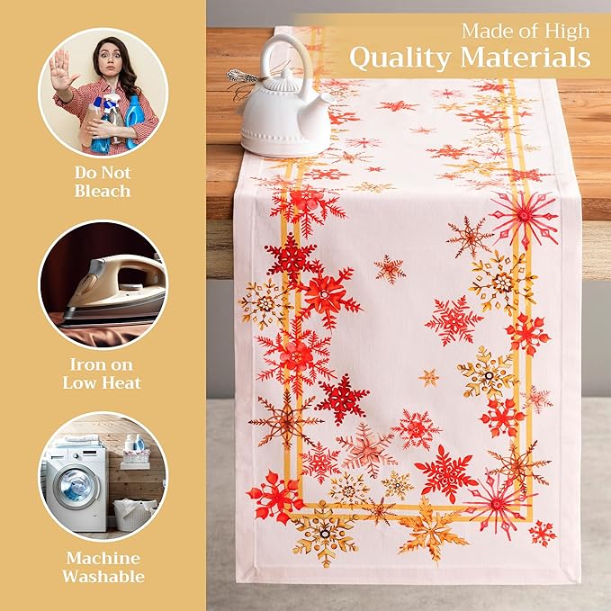Maison d' Hermine Table Runner 100% Cotton Single Layer Table Runners 108 - Image 3