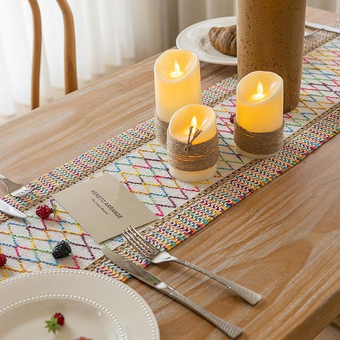 Keketo Boho Table Runner Colorful - Image 3