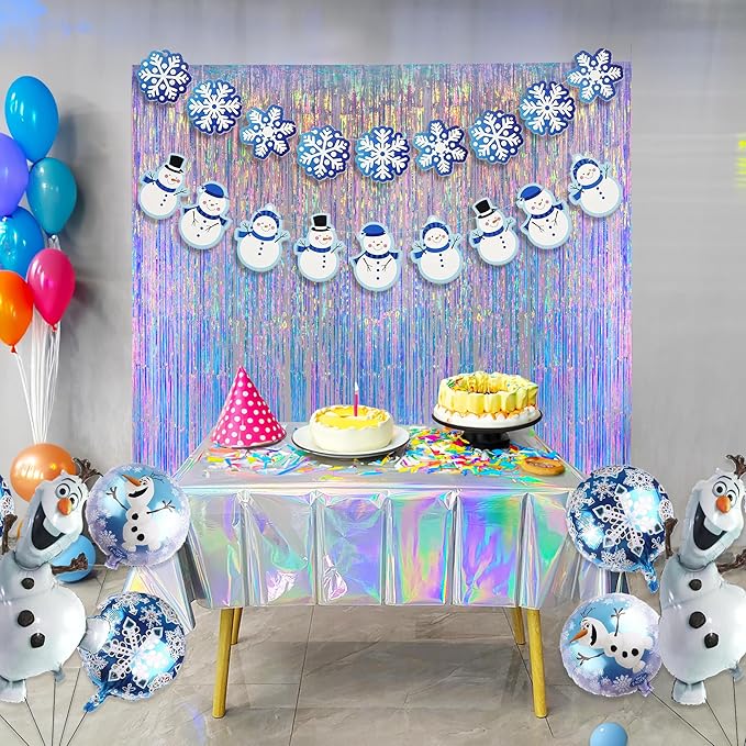 Iridescent Party Streamers Backdrop - Image 3