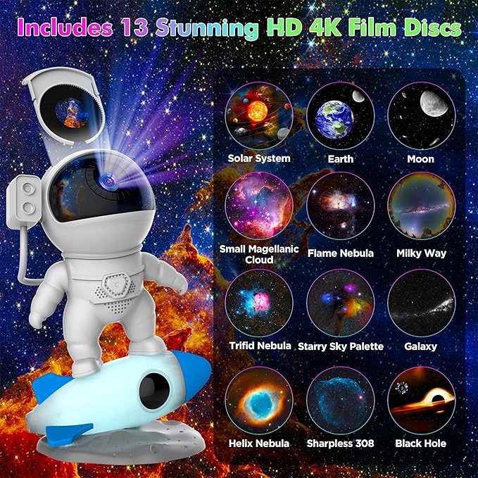 Astronaut Galaxy Projector Light - Image 3