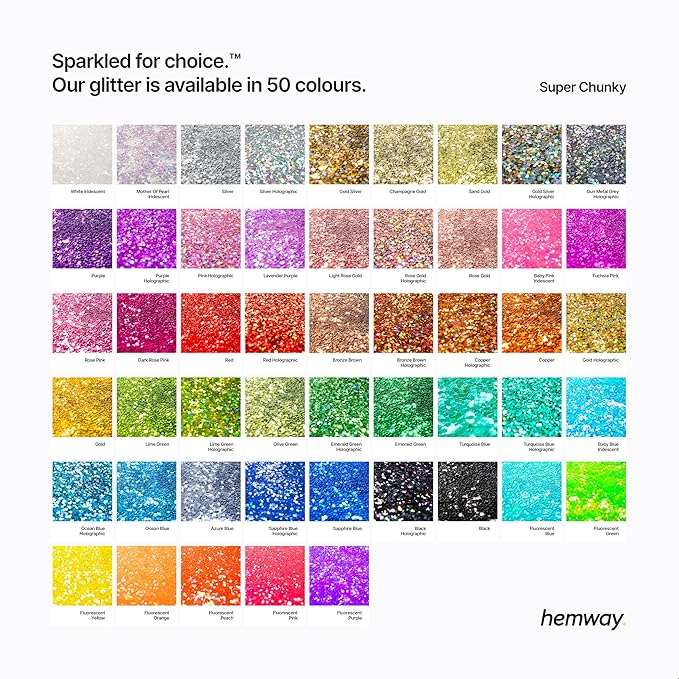 Hemway Red Holographic Eco Friendly Craft Glitter 100g / 3.5oz - Image 5