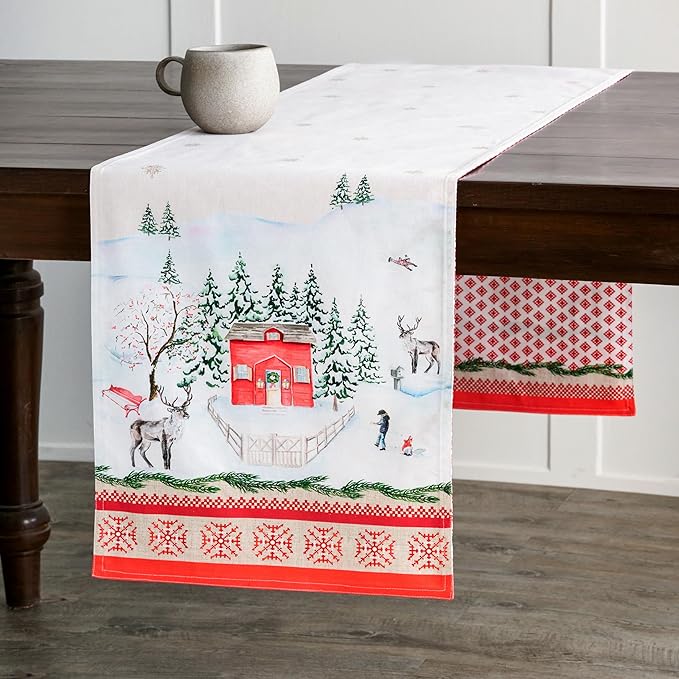 Maison d' Hermine Table Runner 100% Cotton Double Layer Table Runners 72 inches - Image 8
