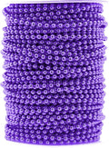 Mandala Crafts 4mm Faux Purple Pearl Beads Roll by MandalaCrafts