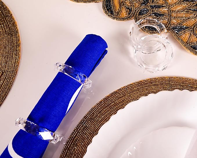 Transparent Acrylic Napkin Rings - Image 6