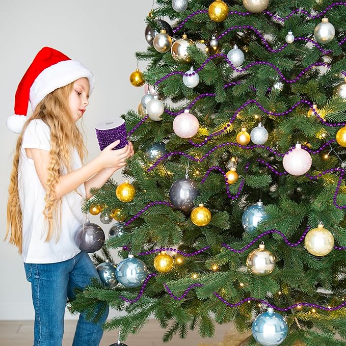 100 Feet Purple Christmas Decorations - Image 6