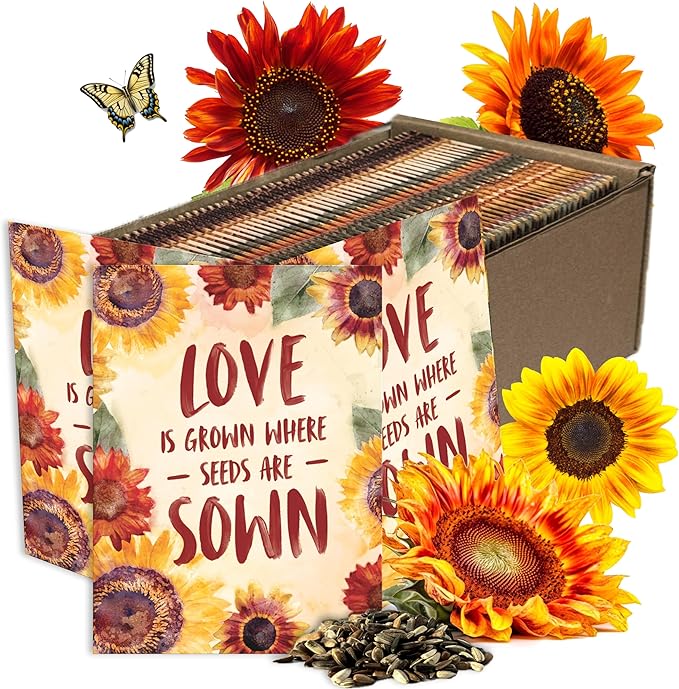 Seed Needs, Sunflower Seed Packet Party Favors by SeedNeeds